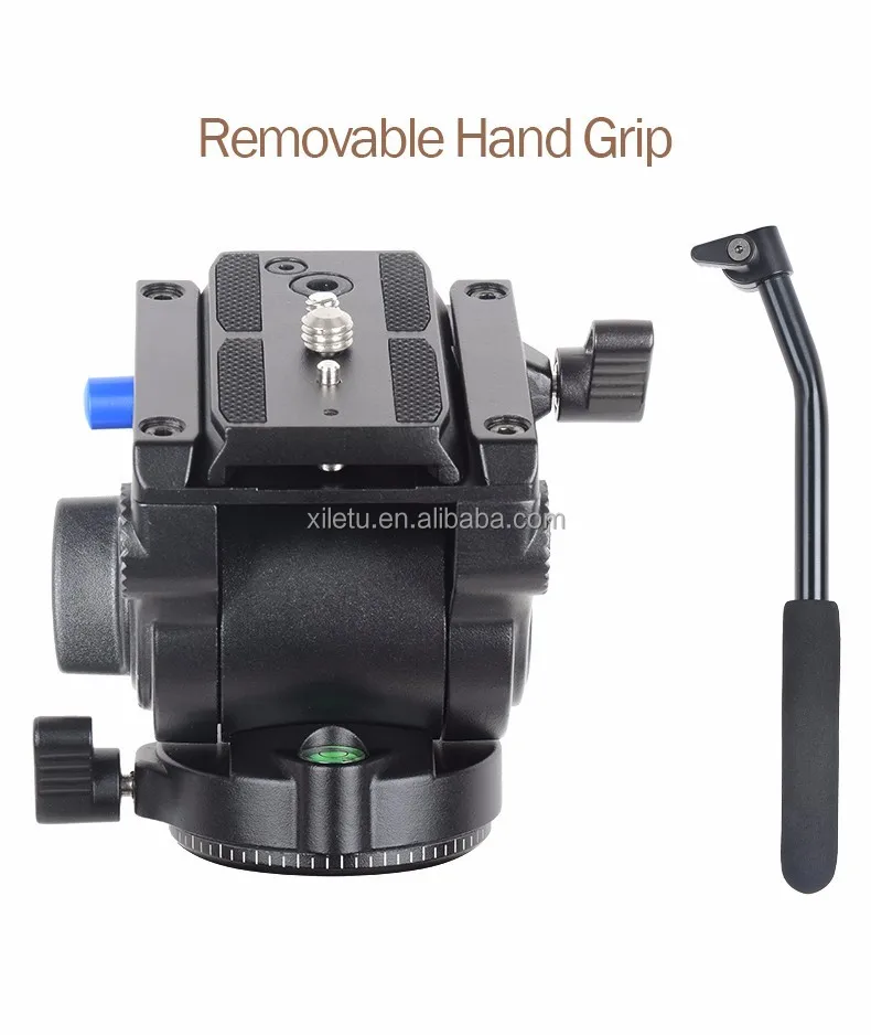 XILETU LS-4 Handgrip Video Photography Fluid Drag Hydraulic Tripod Head