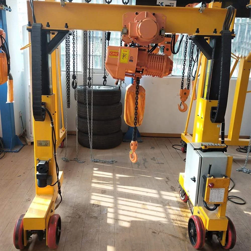2 Ton Motor driven Portable Gantry Crane Electric Travelling Mini Portable Gantry Crane for sale