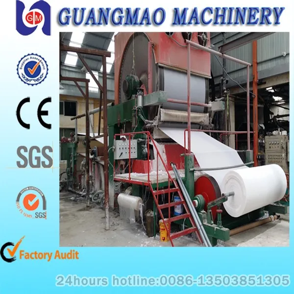 Небольшой туалетной бумаги машина, салфетки бумагоделательной машины для производства туалетной бумаги и салфеток