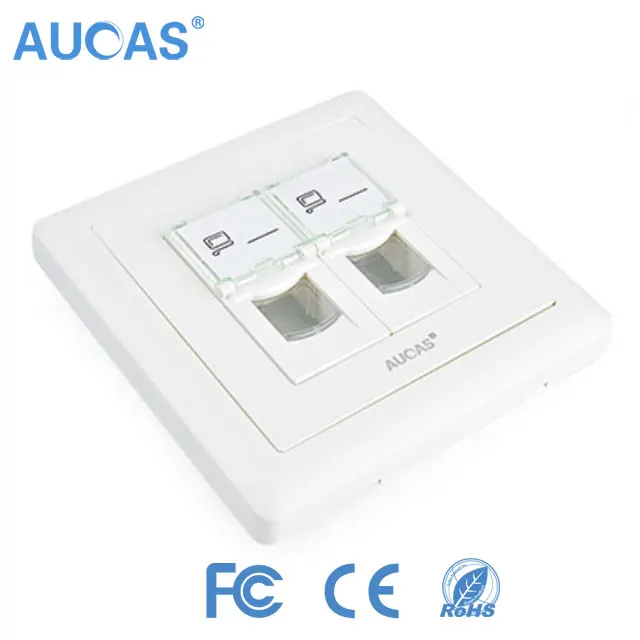 Good sale Cat5e/Cat6 keystone jack rj45 network faceplate