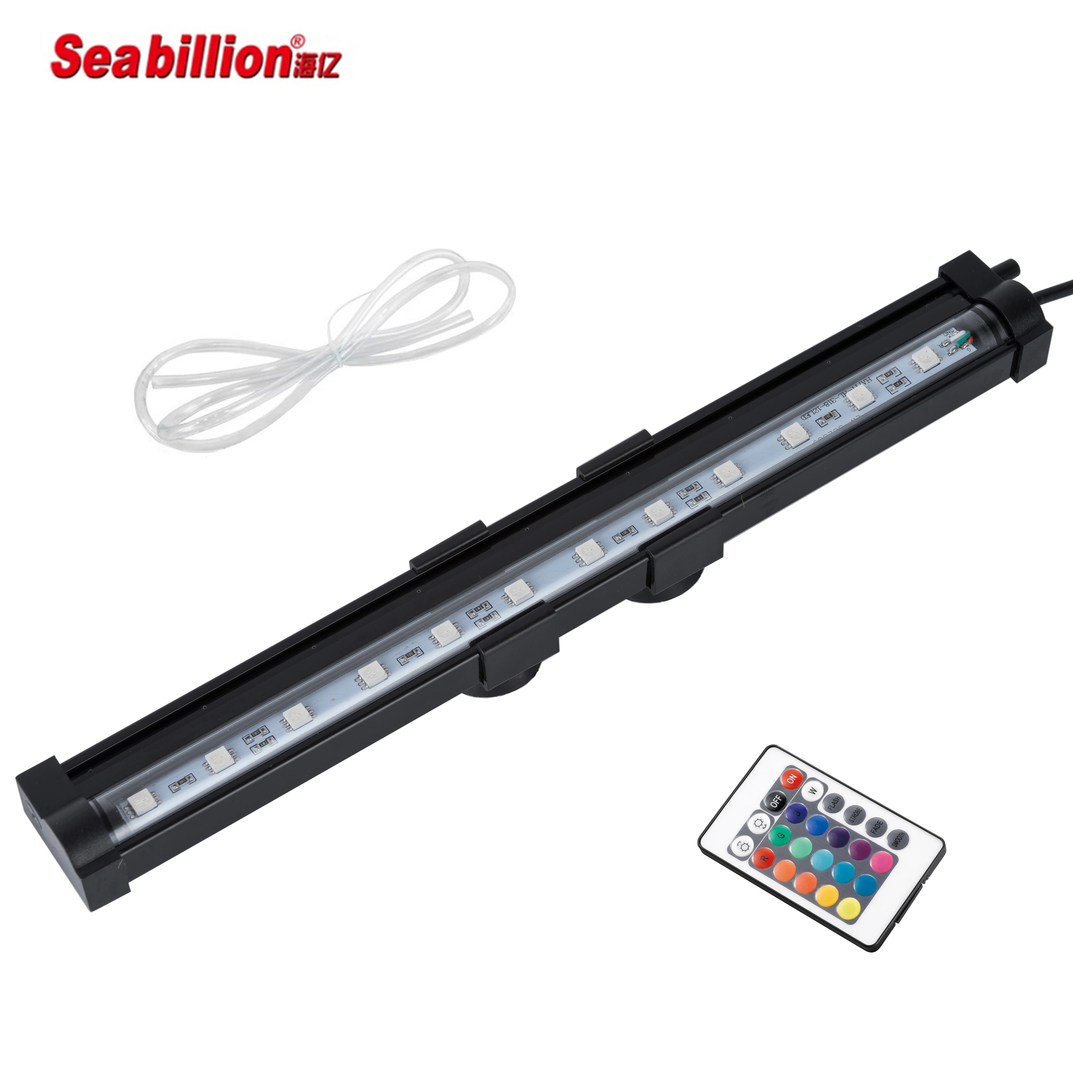 Aquarium decoration Sea Billion led aquarium 40CM RGB colors air bubble lighting with remote controller for wholesale