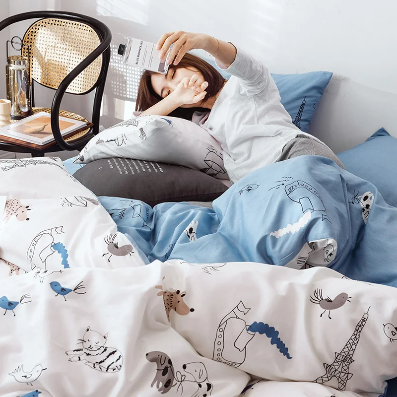 100% cotton arabic fabric textiles new bed designs bedding set