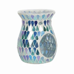 Turkish home decor glass piecing and tempering mosaic incense burner censer