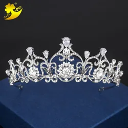 Оптовая продажа, аксессуары для невесты, корона для девочек на день рождения, темпераментная Корона со стразами, свадебное платье, аксессуары для волос, корона