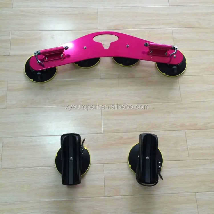 Outdoor camping car roof suction bike rack bike car rack aluminum suction bike carrier 2pcs