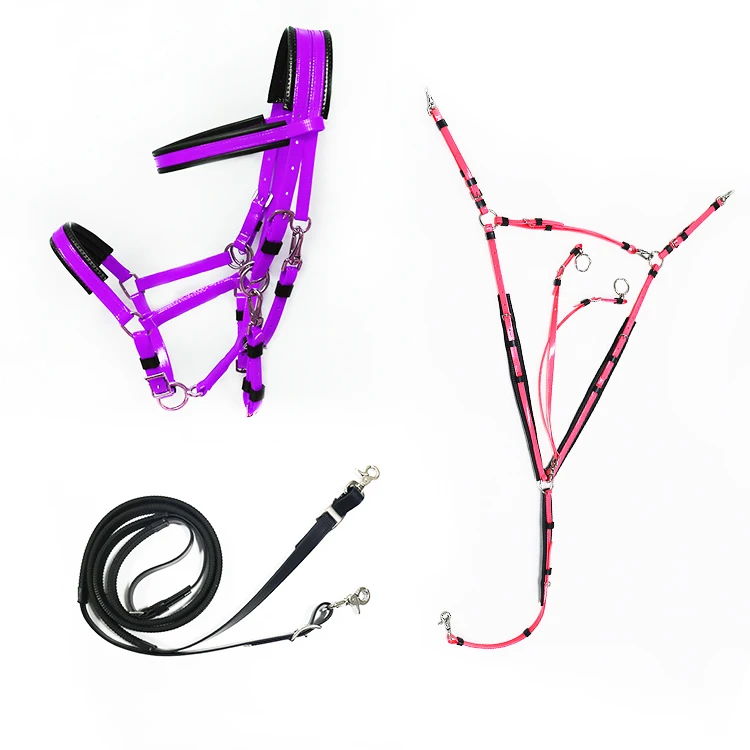 China Made Horse Equipment pvc endurance horse bridles set Bridle