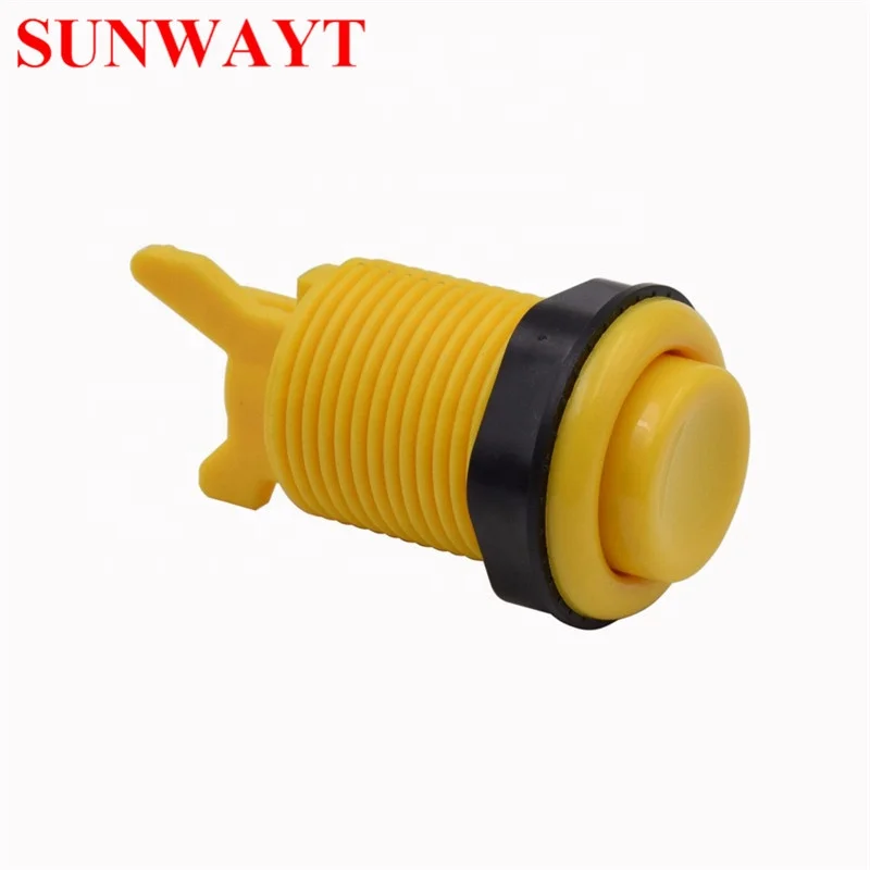 Factory direct wholesale Arcade 28mm Mounting hole American happ Style Multi Color Push Button long one for Arcade Game Machines