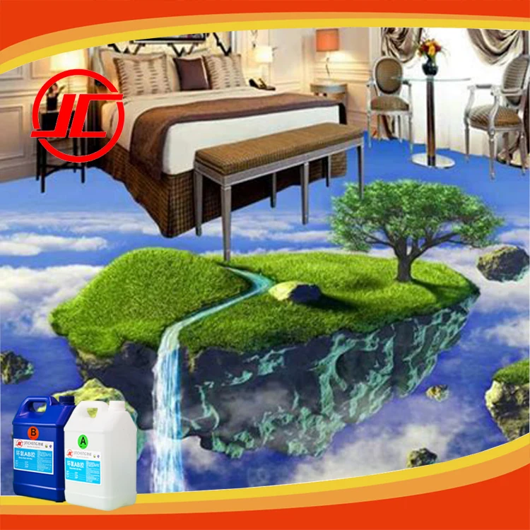 Bisphenol Liquid AB Clear Epoxy Adhesive For Flooring Coating
