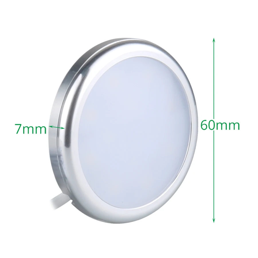 Indoor Round DC12V small cabinet puck lights for Shelf Cupboard Showcase Lighting