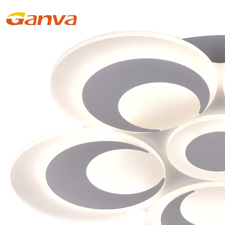 GANVA Warm White Modern Flower Shade Home Decorative Restaurant LED Ceiling Light Fixture