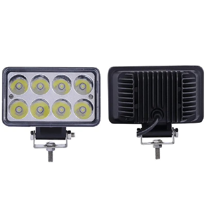 Super bright waterproof  square 12v 24v 4.5inch 24w led car work light for forklift