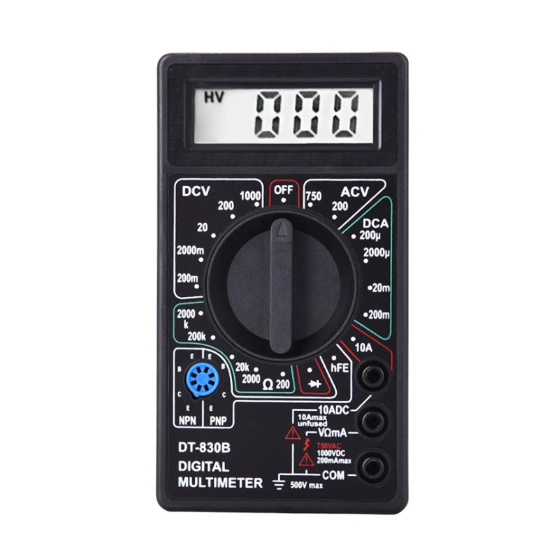 
DT-830B LCD Digital Multimeter ammeter meter OHM DVM 