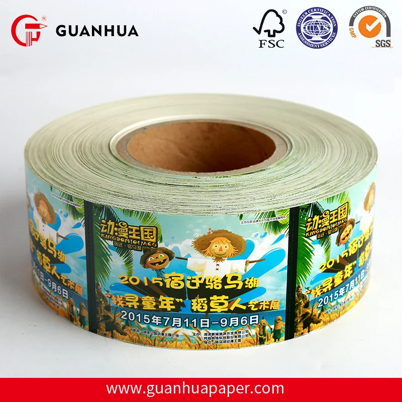 Завод напрямую продавать пользовательские термопринтер ролл бумажные Билеты