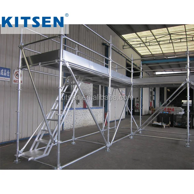 Aluminum Mobile Scaffolding Tower Type of Layher Ring Lock