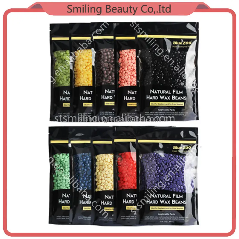 
Blue Zoo 250g Rose Pearl Hair Removal Hot Wax Brazilian Painless Depilatory Elastic Hard Wax For Hair Removal 