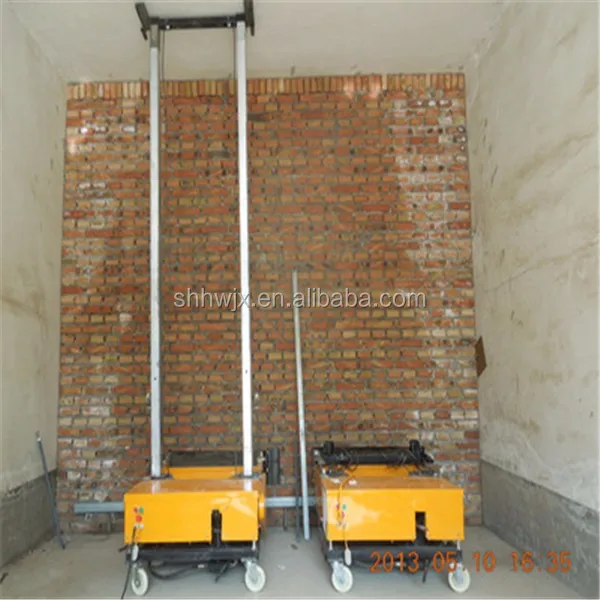 Automatic wall rendering machine construction machine