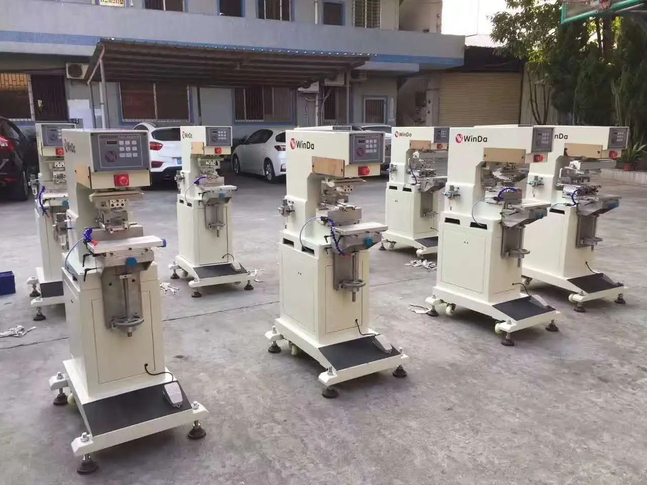 HP-125BY Hengjin automatic 2 color bottle cap pad printer with ink cup