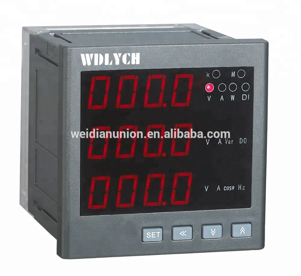 
WD-2E 3-Phase Multi-function Meters with LED display 