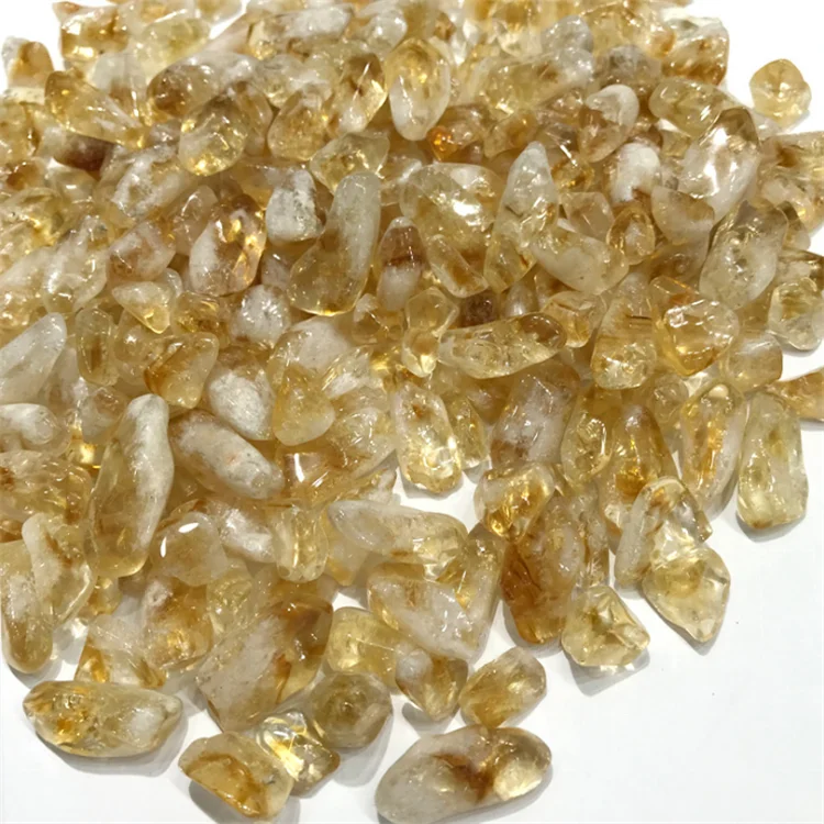 New Products Natural Citrine Tumbled Stones For Decor Decoration