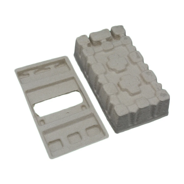 H38-Recycled Paper Pulp Box with Lid Protective Packaging