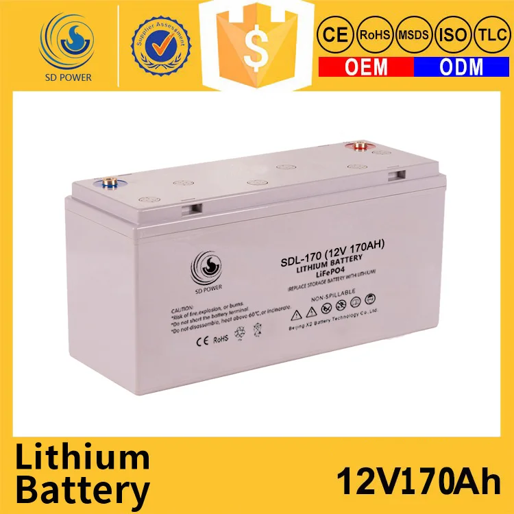 
Wholesale Cheap Rechargeable 12v 170ah lifepo4 lithium ion battery with bms 