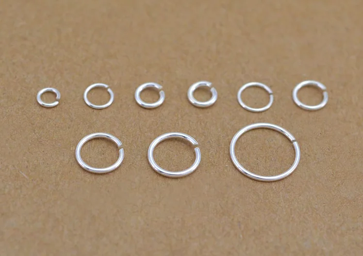 JSA0135 Silver Finding High Quality Cheap Prices Sterling Silver Open Close Jump Rings for Jewelry Making