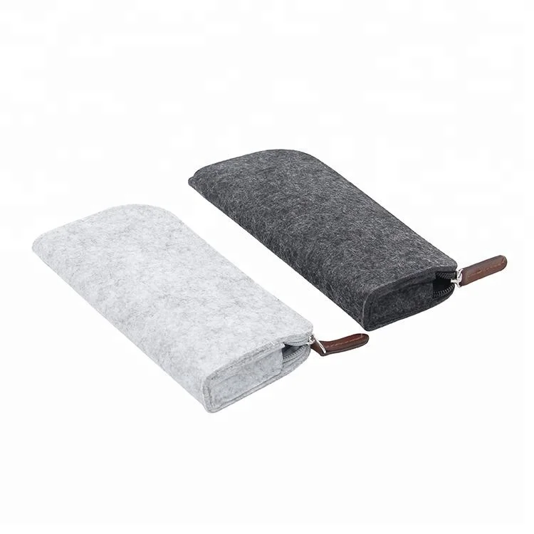Custom felt zipper pencil cases for adults