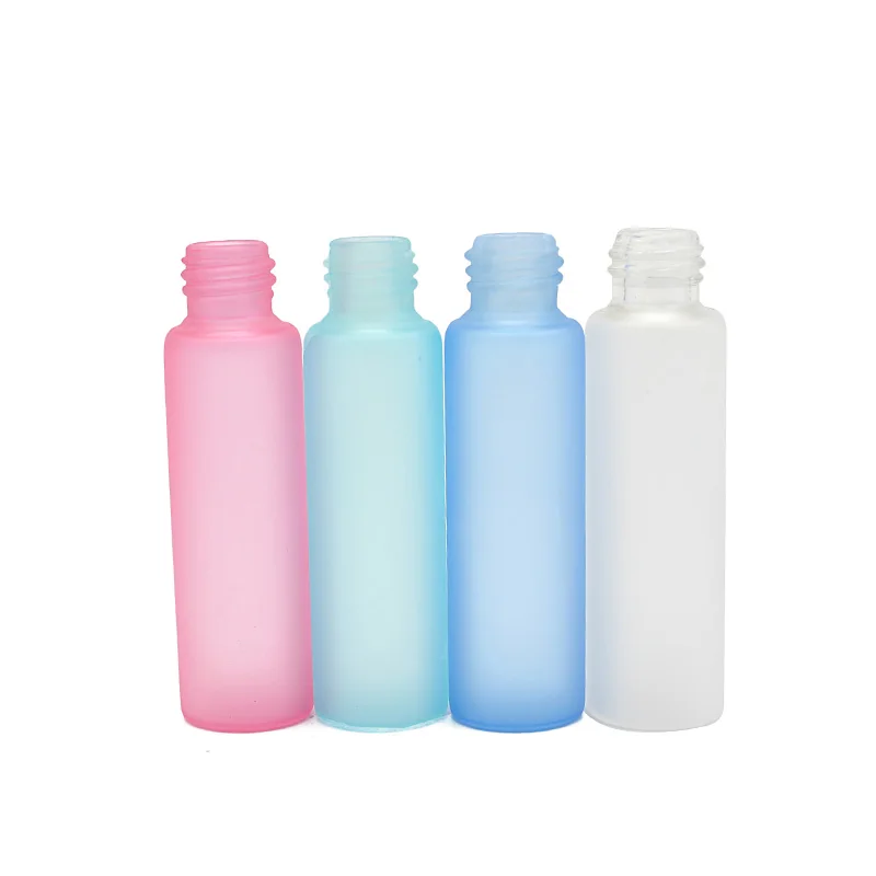 10ml empty  Frosted Glass Perfume Bottle with Aluminum Pump Sprayer and Cap