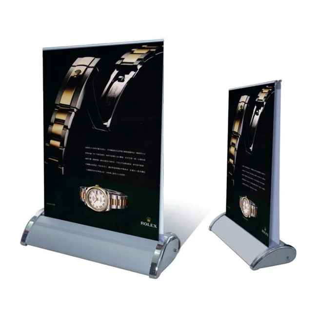 Modern High Quality Custom Desktop Retractable Mini Roll Up Banner Standee