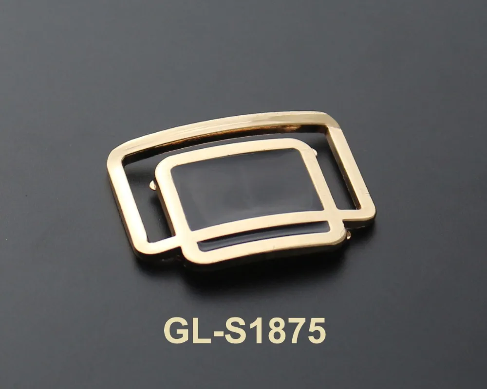 Wenzhou wholesale custom black metal shoe buckle accessories
