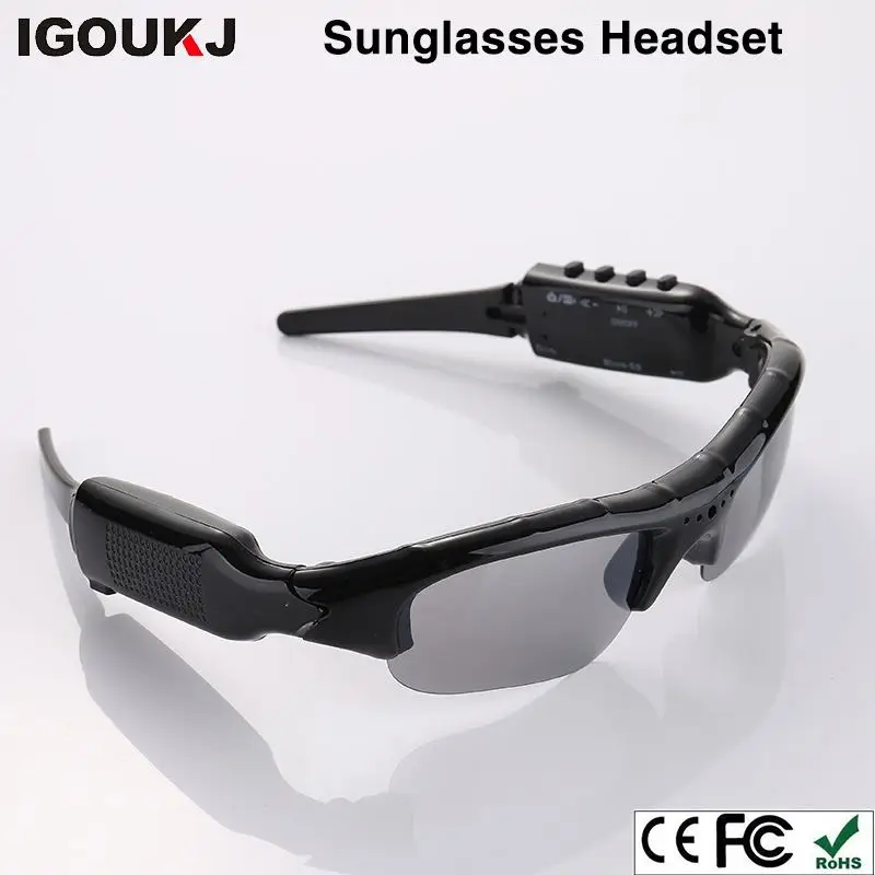 Factory Camera Multifunction Wireless headset DV Sun Glasses earphone video for Driving mobile eyewear recorder TF Card MP3