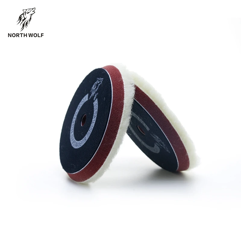 
Aggressive wool hard backing 5 inch car care japan polishing pad buffing pad wool 