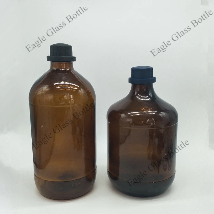 Iran 2500ml 2.5L amber glass chemical reagent bottle