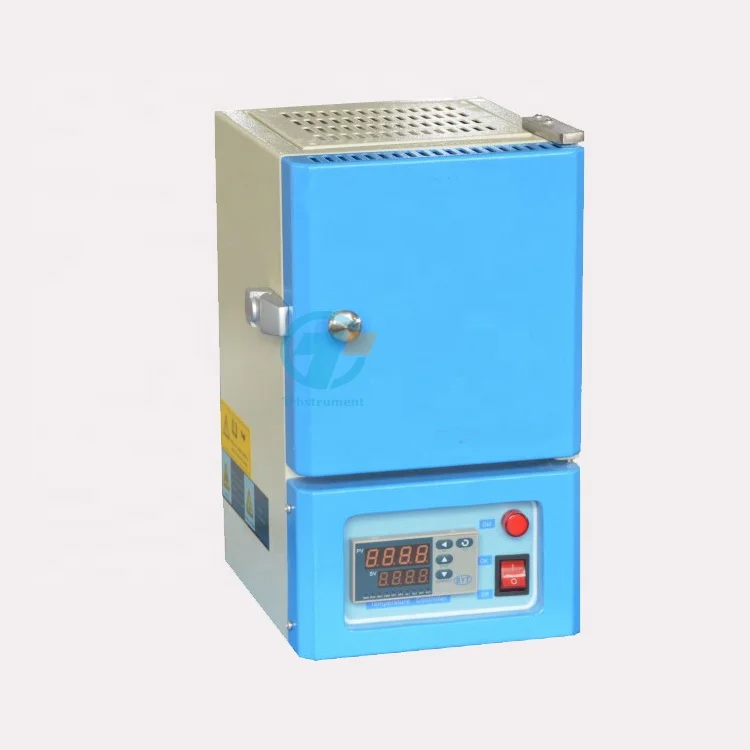 Лабораторная муфельная печь с компактной мини-камерой 1200C с камерой 4x4x4 дюйма