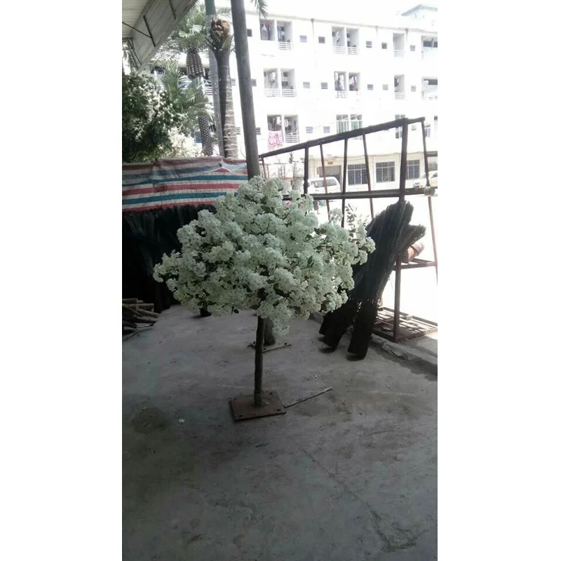 wholesale mini artificial white cherry blossom tree for home decoration