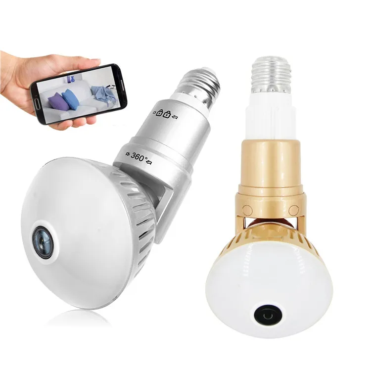 Security Light With Camera Flash Light HD Led WIFI Camera Night Light Bulb Cameras 360 IP Pinhole Baby Nanny Cam Wireless