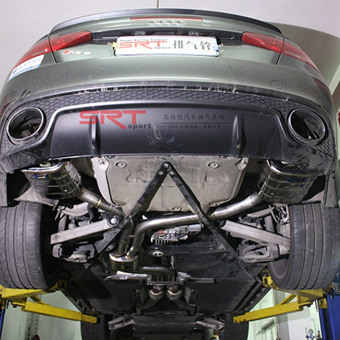 Stainless Steel Pipes for Audi RS5 Exhaust Pipe catback with quad double tip