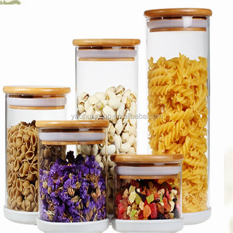 Borosilicate Glass Jar  vacuum sealed with lid for storage food
