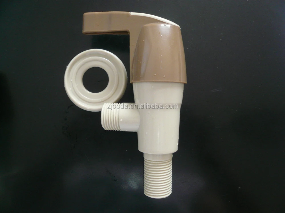 Индии черной ручкой abs угловой вентиль с прямым углом петух с хромо-латунным покрытием (BD-73)