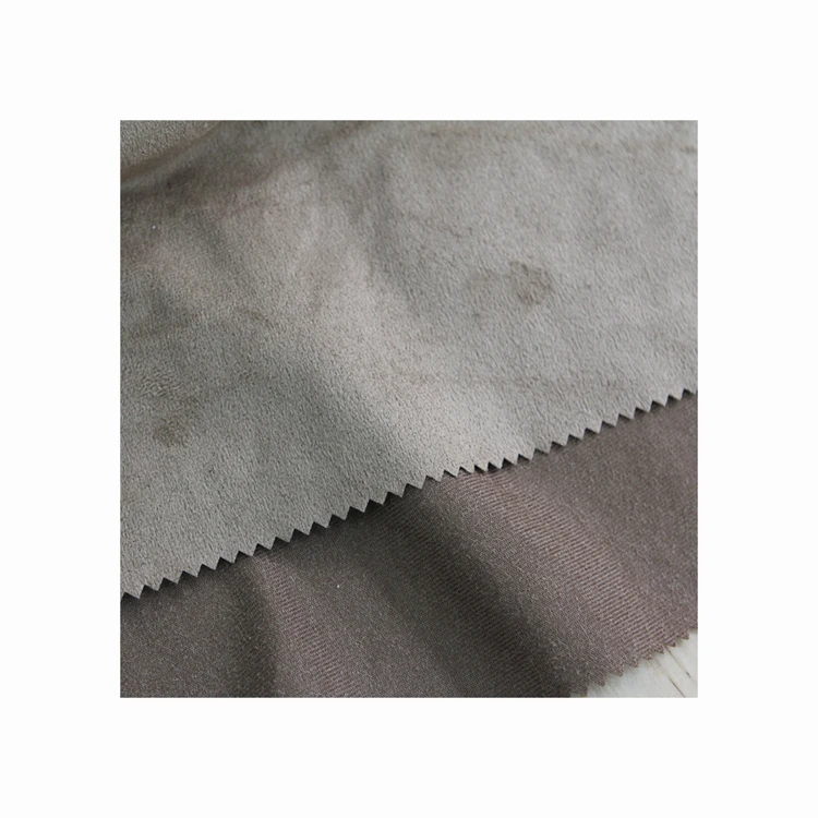 High quality 100 polyester suede fabric brushed velvet fabric