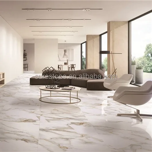Newest high polished white marble tiles and floor ceramic tile