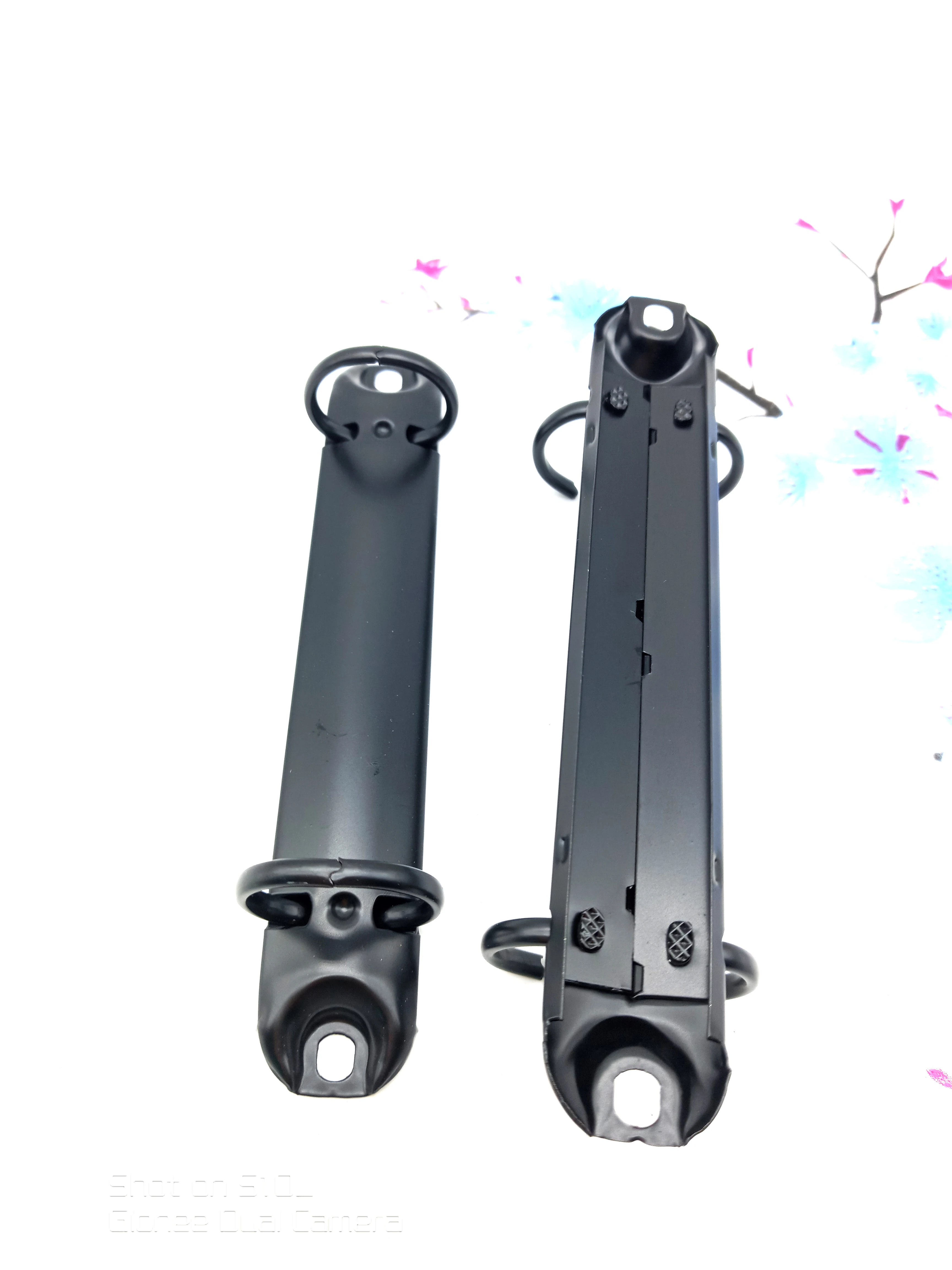 black ring metal 123mm O shape mechanism metal 2 hole ring binder clip for wood menus