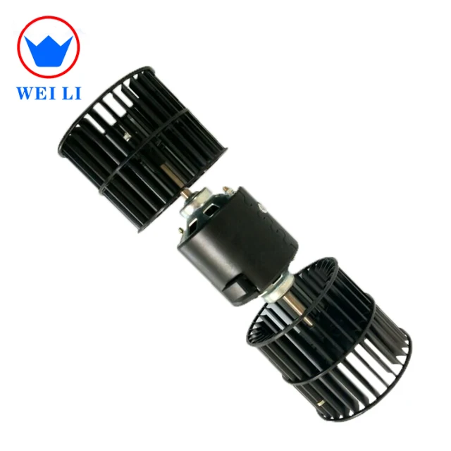 
Высокопроизводительный центробежный двигатель вентилятора для мини-автобуса 12/24 В постоянного тока щетки маленький двухколесный воздуходувной вентилятор 
