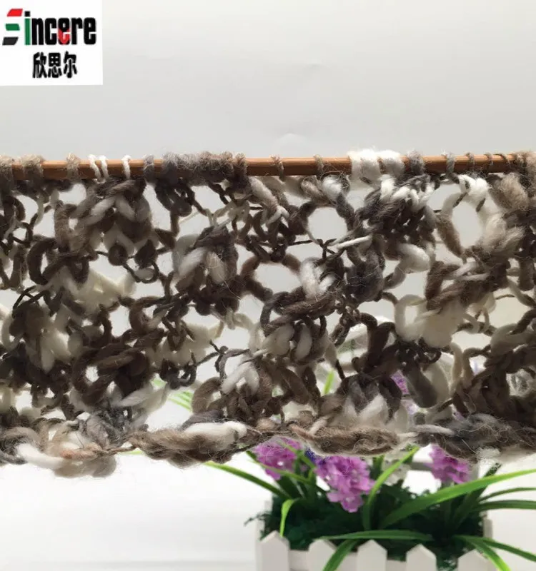 1/1.5nm 70%acrylic 30%wool blended slub roving space dyed yarn for handknitting