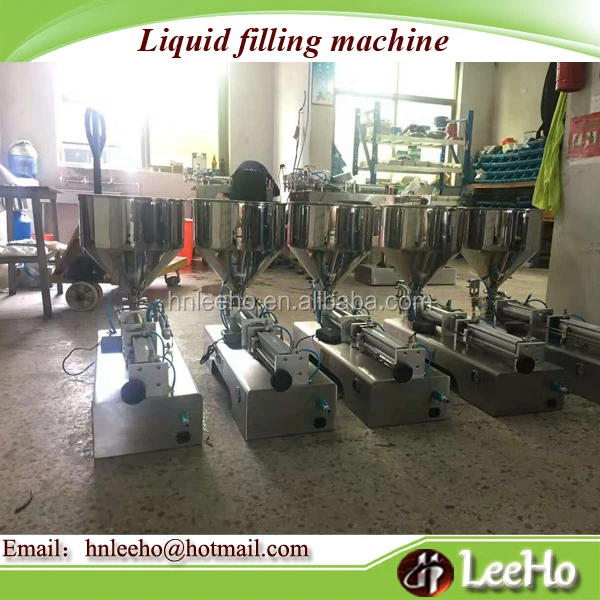 double nozzles liquid filling machine