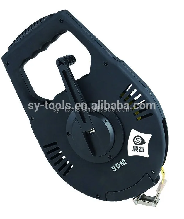2017 ABS Portable Long Measuring Tape Fiberglass digital tape measure 50m