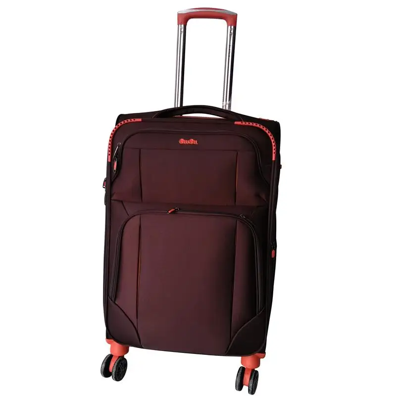 
china wholesale soft fabric suitcase luggage india hotsale baggage for travel 