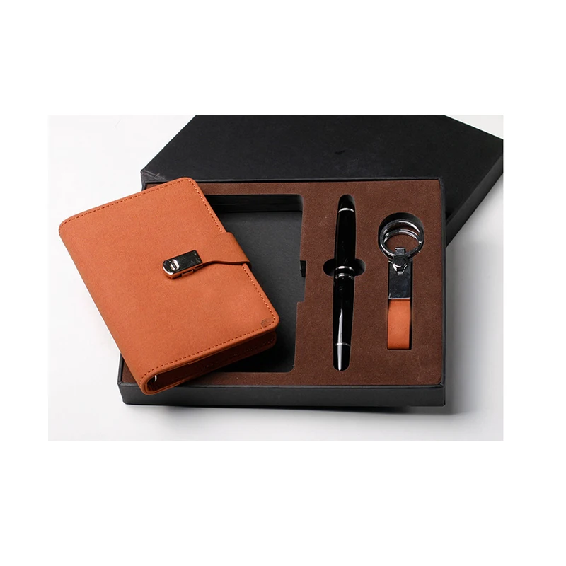 High quality Promotion notebook Gift Set keyring gift set