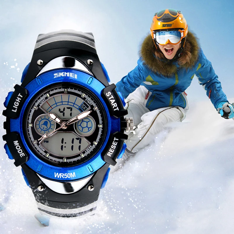 Alibaba wholesale SKMEI 0998 analog digital kid watch cheap sport waterproof dual time watch
