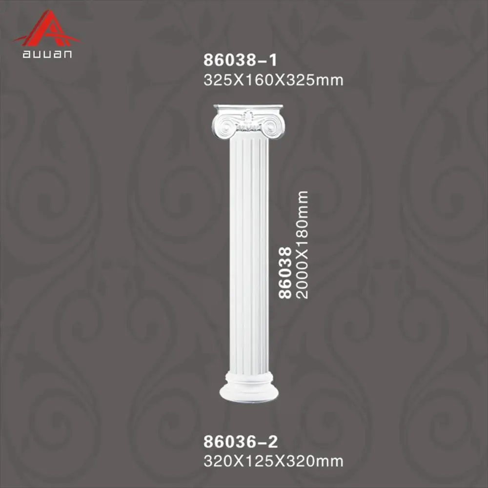 High Quality Polyurethane Pillar Design Roman Column Columns Crowns for Direct Sale